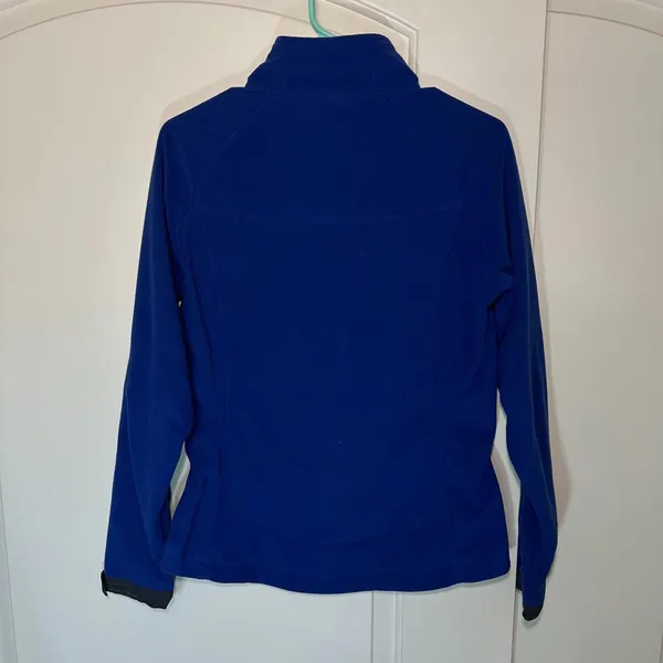 REI Women's Fleece Zip-Up Lightweight Blue Waffle Melly Jacket‎ Size XS - Image 3
