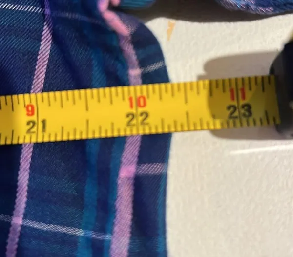 Victoria’s Secret button-down, long sleeve plaid shirt, women’s size medium - Image 6