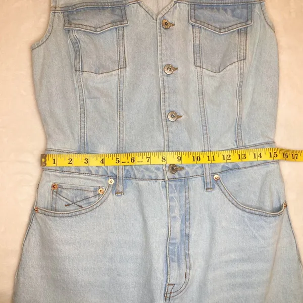Unpublished Wyatt Twin Flame Denim Maxi Dress Size Medium - Image 6