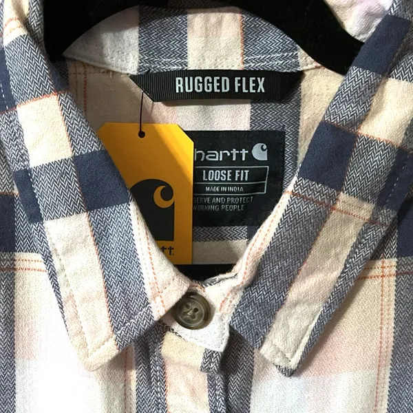 Carhartt 104972 Rugged Flex Flannel Button Up Long Sleeve Shirt Size XL - Image 4
