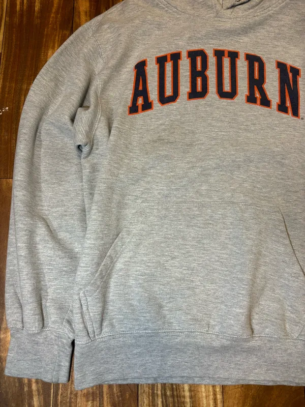 Y2K Auburn University grey hoodie Size M - Image 5