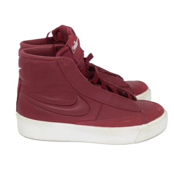 Nike Blazer Mid Rebel Women 7.5 Burgundy Wine Good High Top Zip BQ4022-602‎ - Image 3