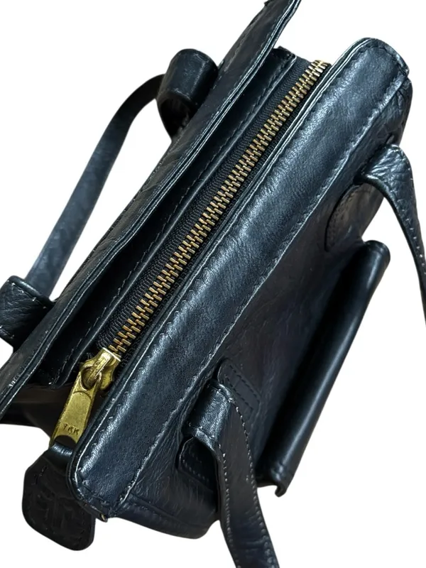 FRYE Leather Leather Vertical Shoulder Bag Black - Image 7