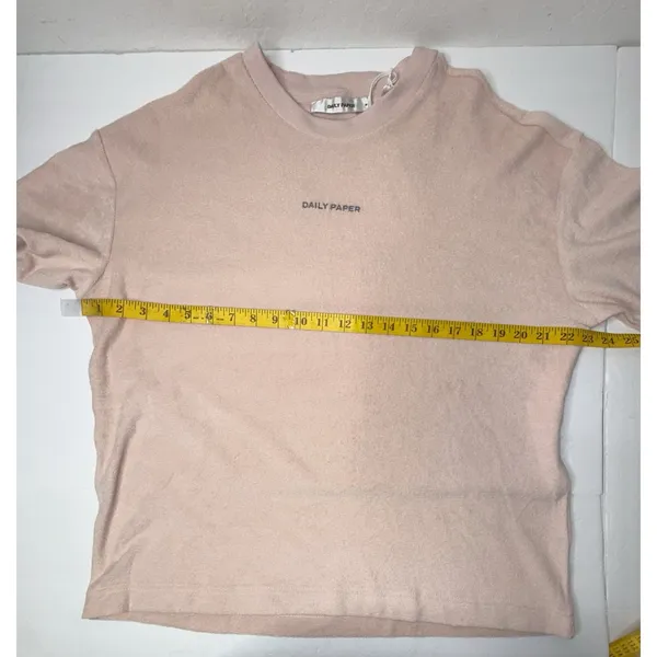 Daily Paper Renu T-shirt Women‎ Size M Hushed Pink Trendy Girlcore Hipster New - Image 5