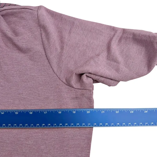 Anderson Ord Lux Crop Hoodie Performance Jacket Elderberry Heather LRG - Image 6