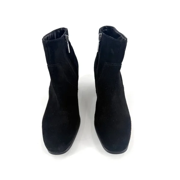 Blondo Alida Boot Size 7 Black Suede Waterproof Ankle Bootie Minimalist Timeless - Image 5