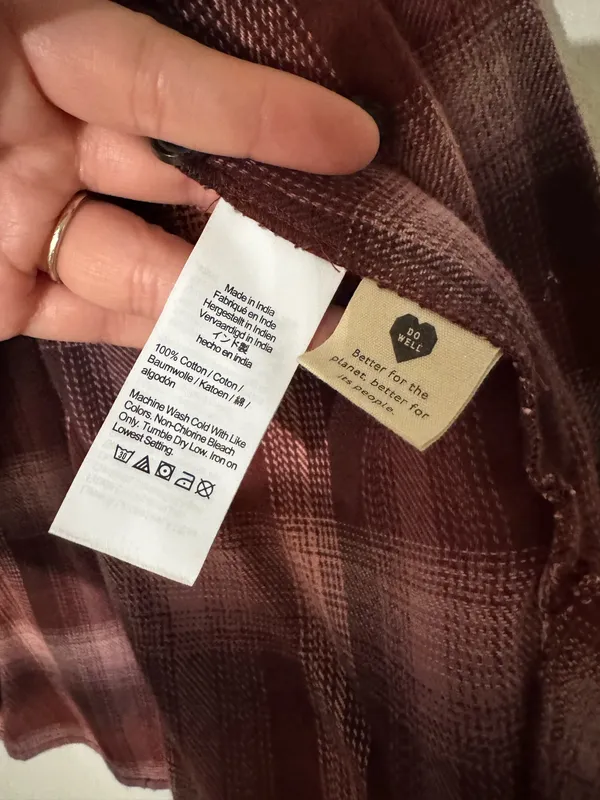 Madewell Oversized Ex-Boyfriend Button Down Flannel - Image 7