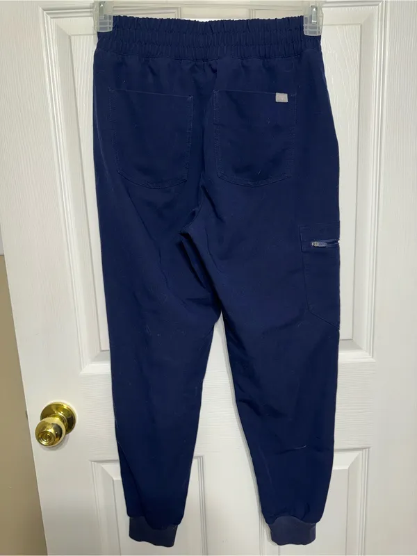 Figs Zamora Womens High Rise Jogger Scrub Pant Navy XS Technical Collection - Image 3