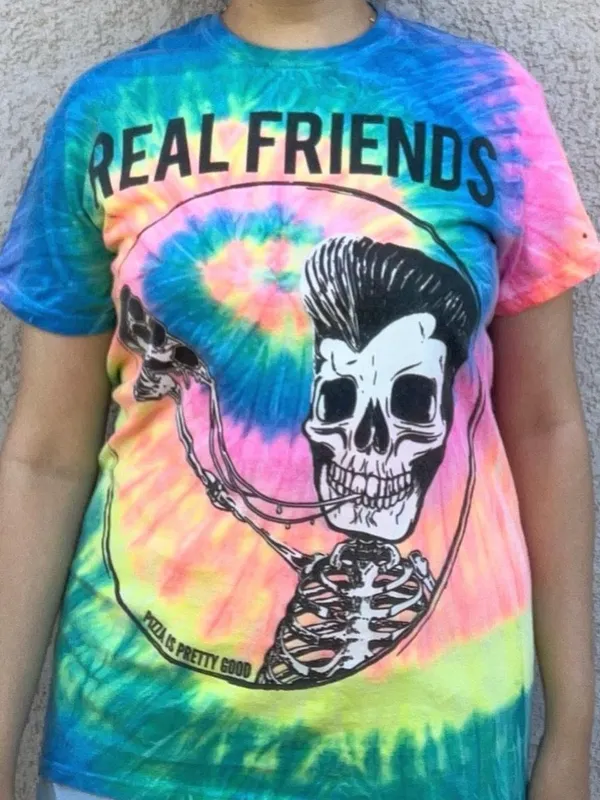 Real Friends band tiedye tshirt. - Image 2