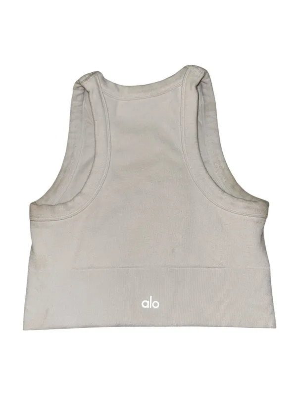 Alo Yoga off-white Seamless Delight High Neck Bra women’s size small - Image 2