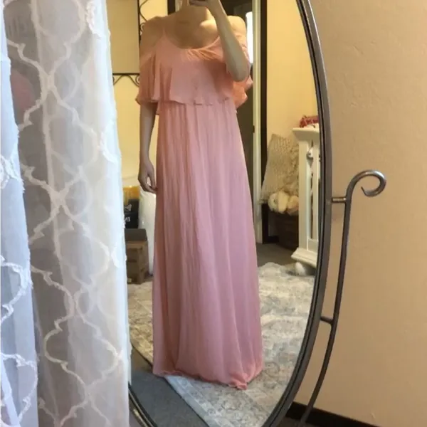 NWT Show Me Your Mumu Caitlin rosebud pink maxi dress LARGE - Image 2