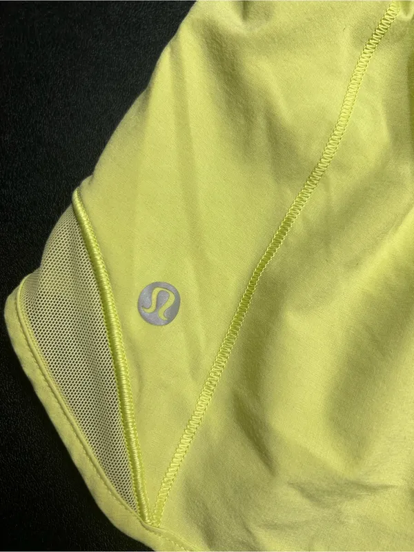 Lululemon Size 4 Hotty Hot 4" HR Electric Lemon Running Shorts - Image 6