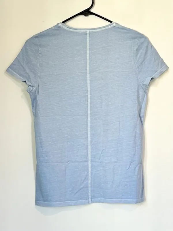 NWT Madewell Light Blue Essential Slim Tee in Lightweight Cotton - Size: Medium - Image 7