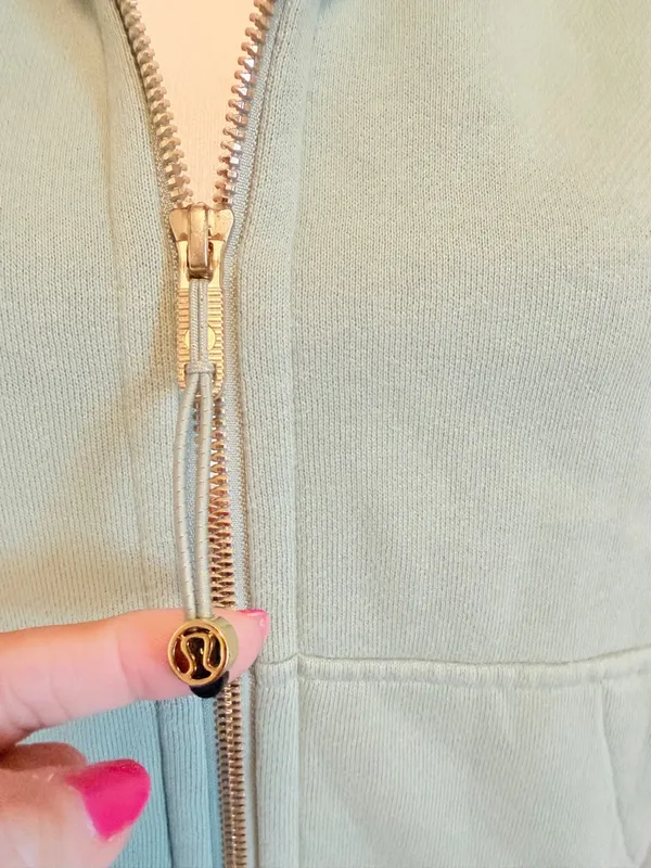 Lululemon Oversized Full-Zip Hoodie Scuba size xs/s in green/gold - Image 6