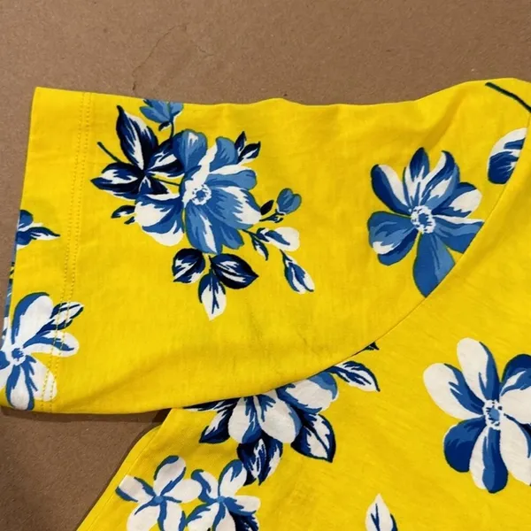 Draper James Summerall Hillsboro Floral Mini‎ Soft Dress Yellow Small - Image 14