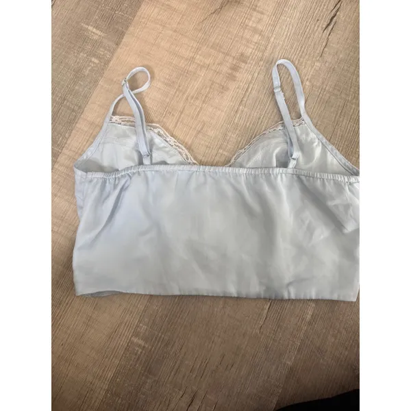 Princess Polly Light Blue Satin Lace Cami - Size‎ US 4 - Image 4