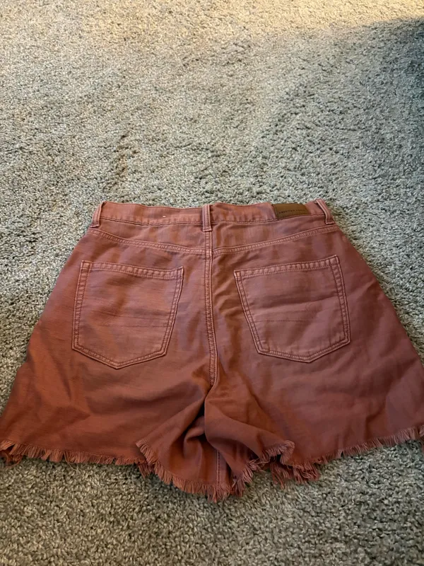 Red American Eagle Denim Shorts - Image 5