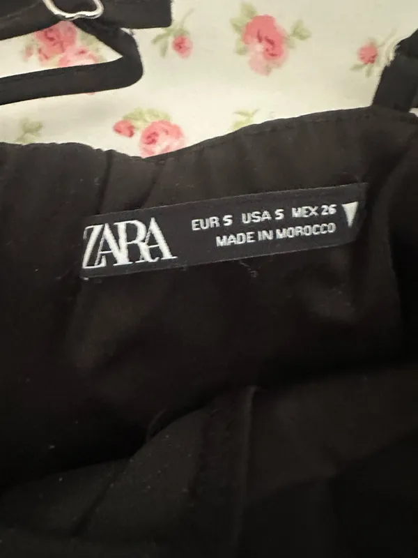 Zara Black Mini Dress - Image 2
