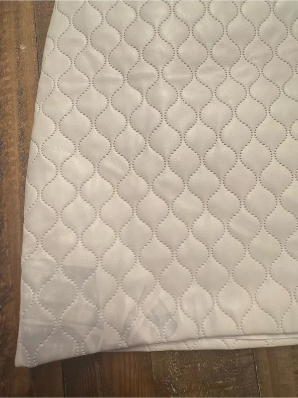ANTHRO | GREYLIN Quilted Faux Leather Mini Skirt - Image 3