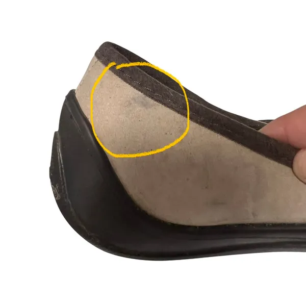 Crocs Nubuck Leather Mary Jane Comfort Slip-On Brown/Tan 8 - Image 7