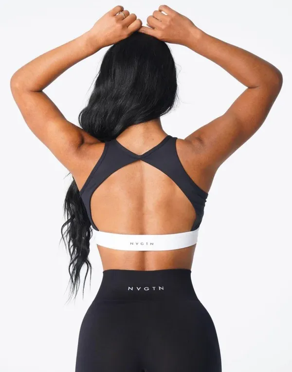 NVGTN Black Agility Bra size small - Image 2