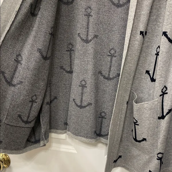Verve Ami Gray Anchor Cardigan - Image 5