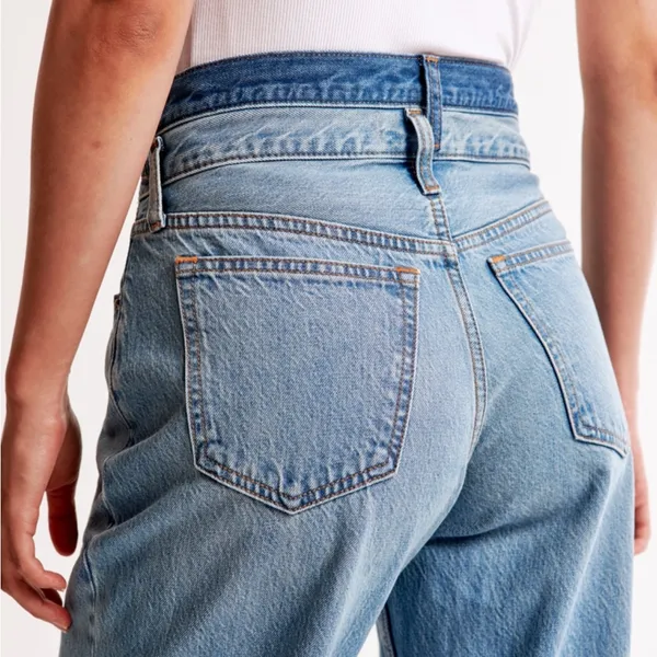 Abercrombie & Fitch the loose high rise double waistband jeans - Image 3