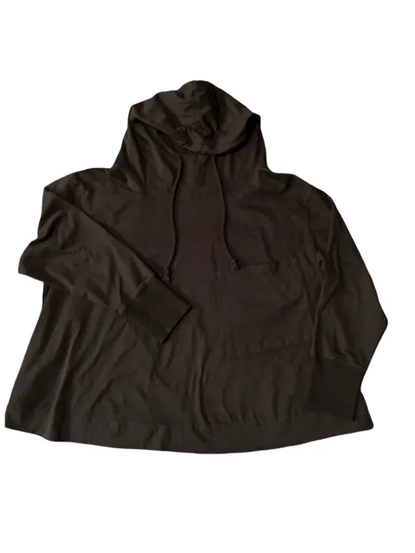 Natural Life Oversized Womans Black Hoodie Soft Comfy Layer Throw-On-And Go Sz M - Image 3