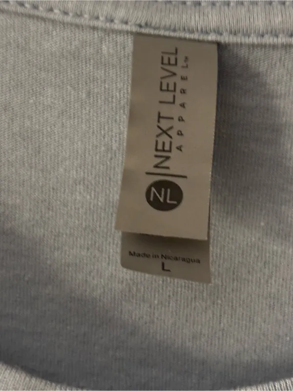 Next Level Apparel Light Blue LA Emergency Department Crew Tee Women’s Size L - Image 5