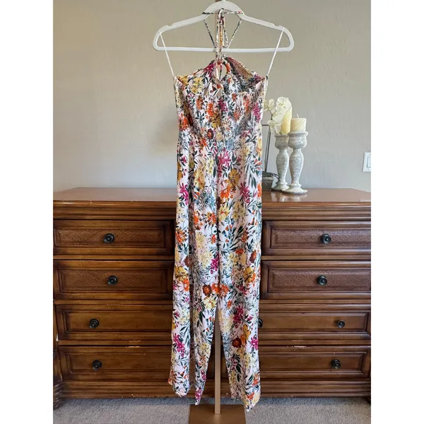 Anthropologie Maronie Floral Front Cutout Jumpsuit Size S NWT - Image 6