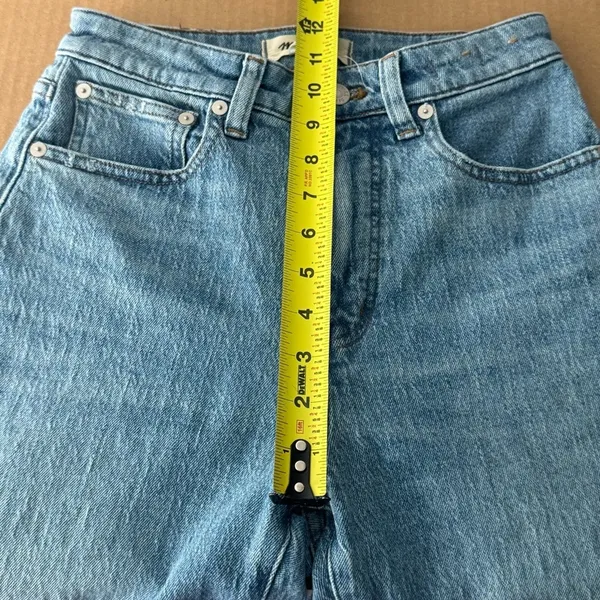 Madewell The Curvy '90s Straight Jean in Rondell Wash‎ Denim High Rise W24 - Image 13