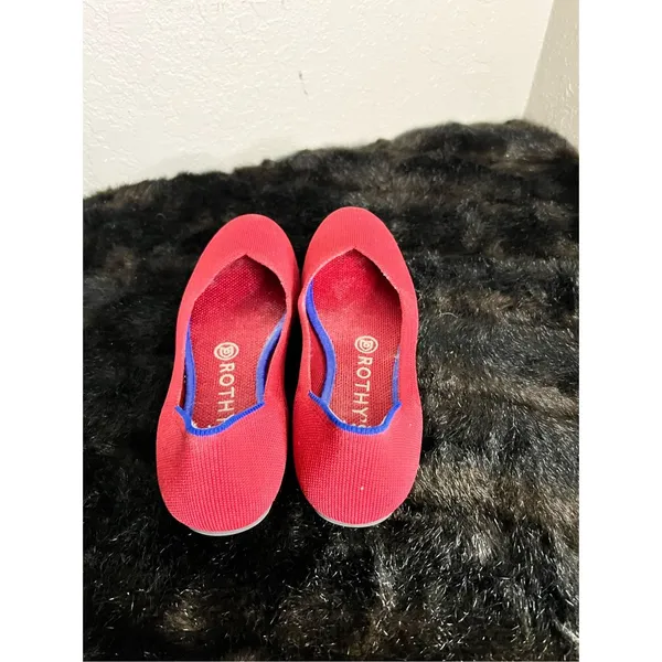 Rothy’s The Flat Round Toe | Red | Size 7 flats shoes ballet - Image 4