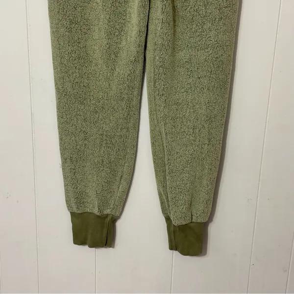 People of Leisure Green Joggers Size L Organic Cozy Lounge Sweatpants - Image 9