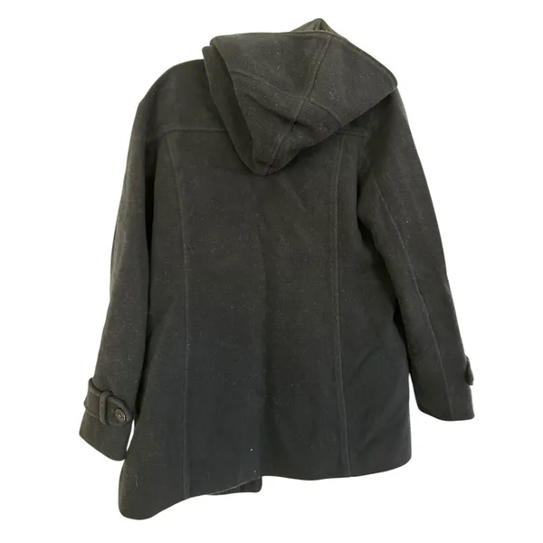 PENDLETON ROSLYN WATERPROOF LAMBSWOOL BLEND HOODED COAT BLUE NAVY Size Small - Image 3