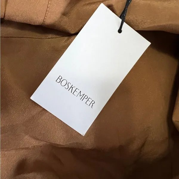 NWT BHLDN Boskemper Ariel Bronze Bow Strapless Mini Dress M - Image 4