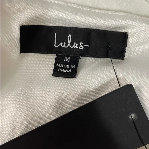 Lulus CONFIDENT CUTIE WHITE TIE BACK SLEEVELESS MINI DRESS - Image 6
