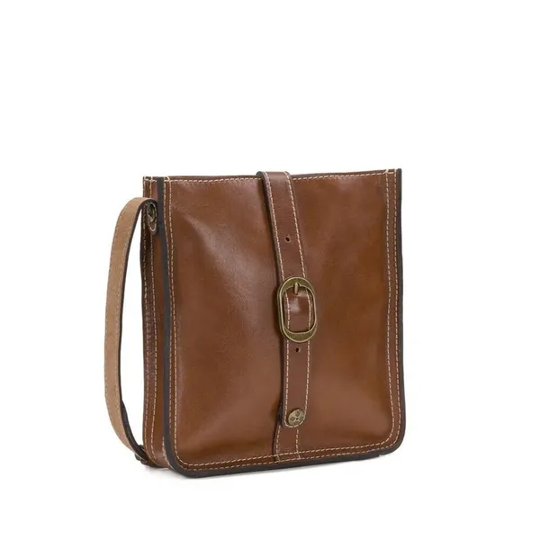 Patricia‎ Nash Venezia Smooth Heritage Crossbody Brown Leather saddle bag - Image 2