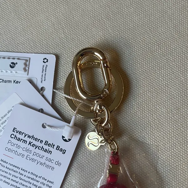 Lululemon Everywhere Belt Bag Charm Keychain - Lululemon Red - Image 3