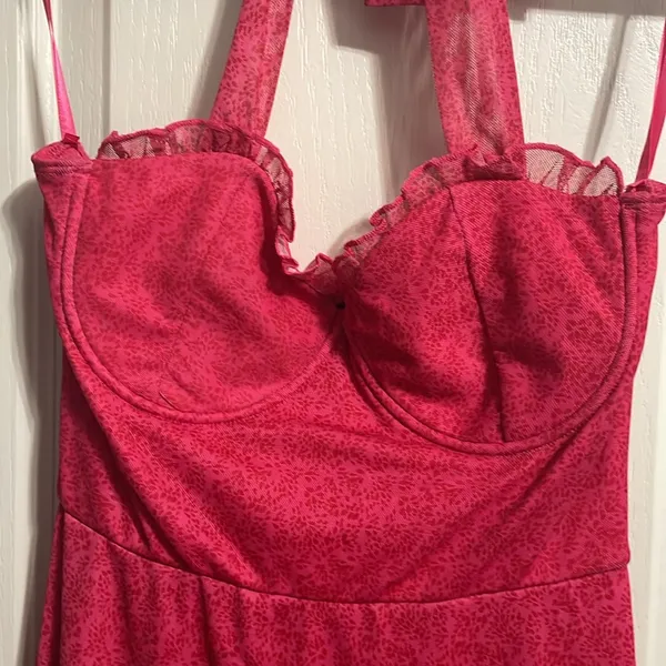 NWT Windsor Oh My Darling Floral Halter Mini Dress Coquette Party Valentine's - Image 5