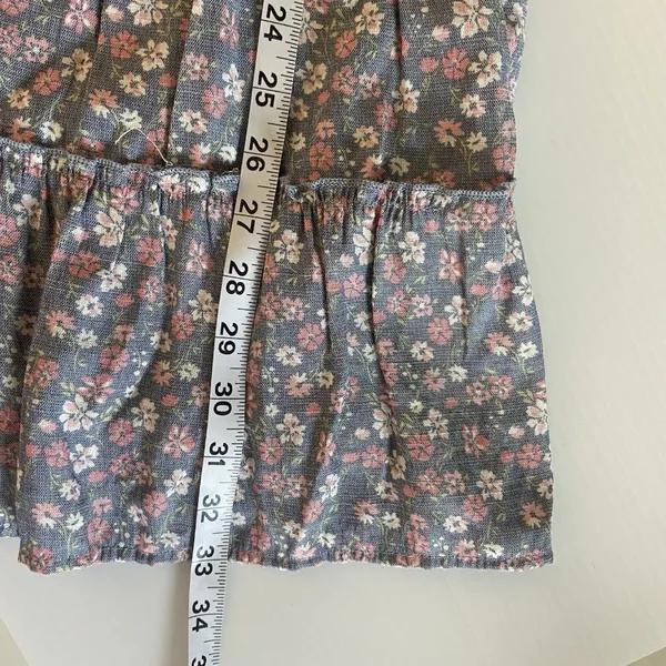Altard State Dress Womens Size XS Blue Floral Babydoll‎ Tiered Peasant Cottage - Image 13
