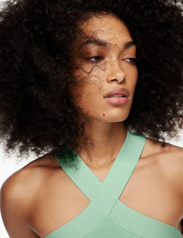 Aritzia Sculpt Knit Criss Cross Cropped Tank - Image 7