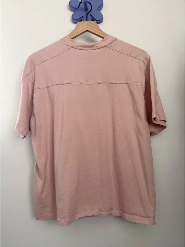 Vuori Women’s Large/XL Light Mauve Pink Short Sleeve Tee Oversized Relaxed - Image 3