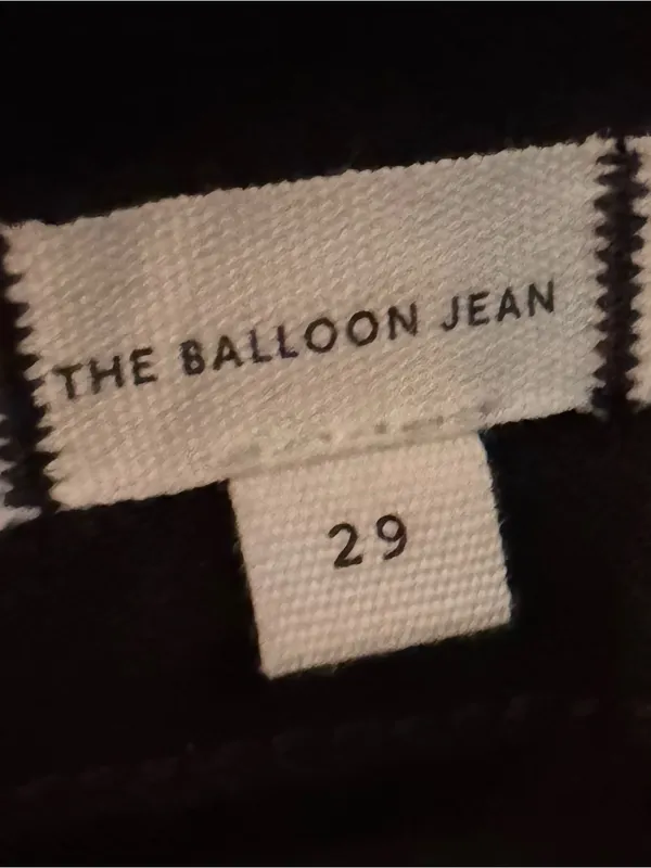 Madewell The Balloon Jean Size 29 Black Frost High Rise Barrel Leg Cotton NWOT - Image 13
