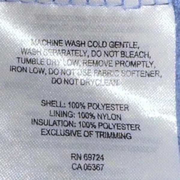 Women's Columbia Quilted Puffer‎ Fleece Full Zip Winter Vest Blue Size Medium - Image 4