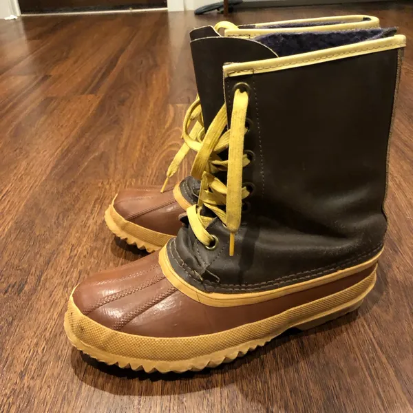 Vtg Sorel Kaufman Eskimo Winter Duck Boots Wool Liner women’s 9 - Image 3