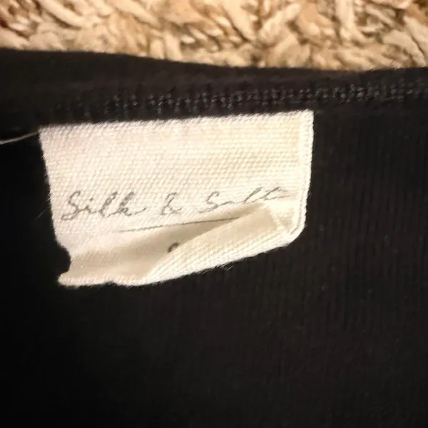 Silk & Salt Black V Neck Sweater - Image 2