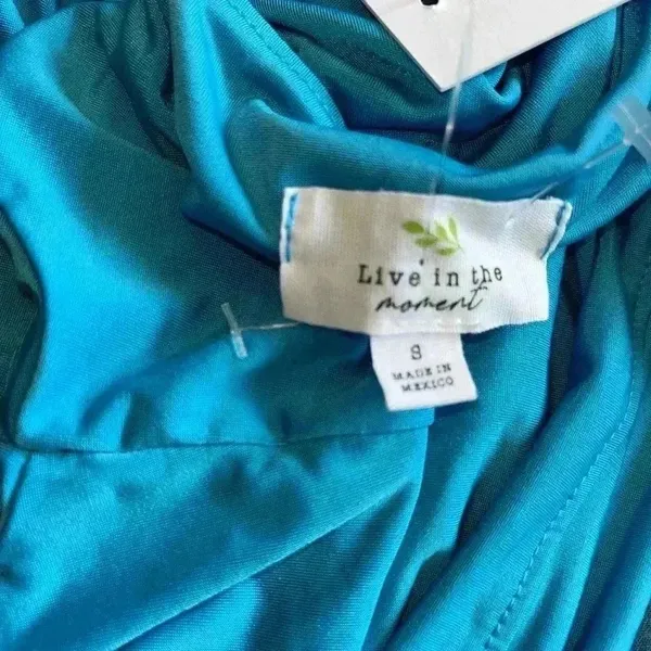 Bright Blue Sleeveless Crop Tank Top Summer‎ Basic Stretch Fitted F65 - Image 5