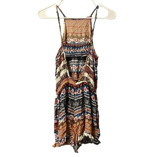 american eagle Size Small romper Spaghetti Straps Colorful‎ Boho Peasant Beach - Image 2
