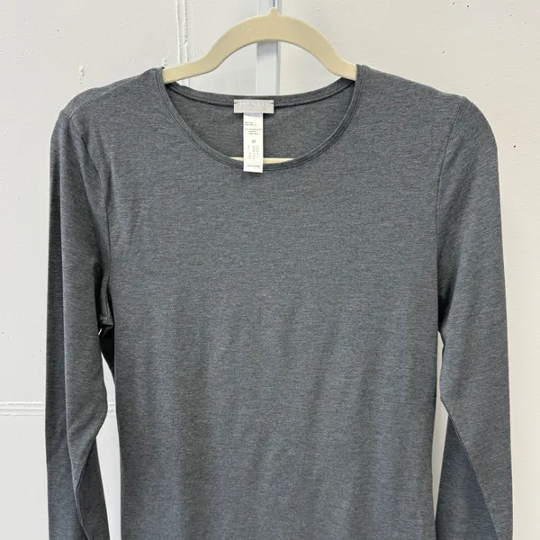 Hanro Of Switzerland Soft‎ touch Long Sleeve Top Medium Base Layer Heather Gray - Image 3