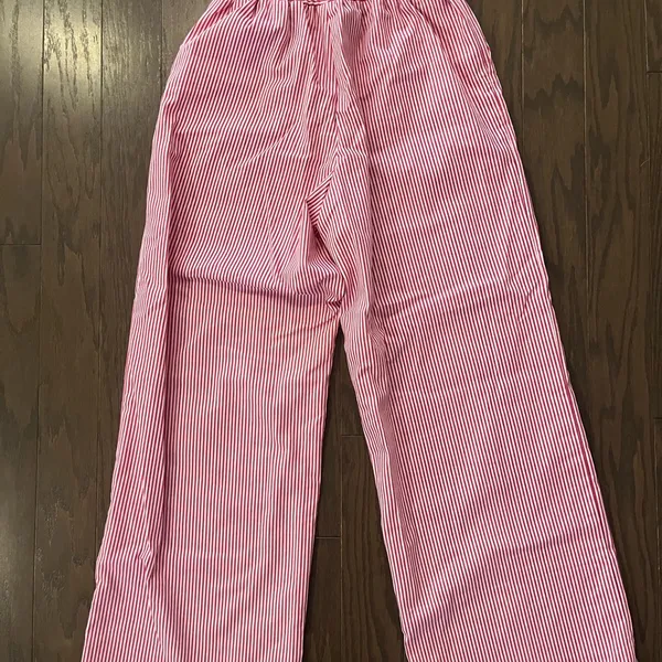 Cider Pink and White Striped Casual Pants - Image 5